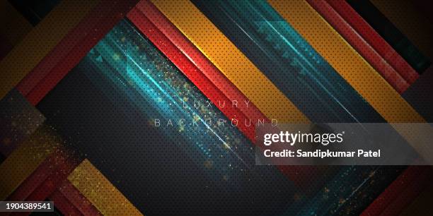 abstract template blue frame stripes golden lines diagonal overlap background. - awards background stock illustrations