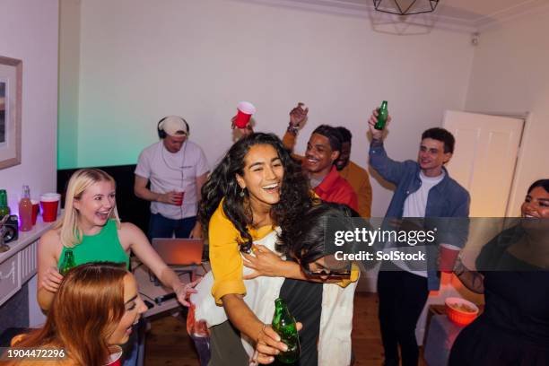 friends dancing at a party - recreational equipment stock pictures, royalty-free photos & images