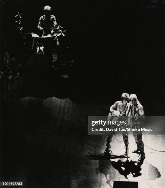 David Bowie performing at Carnegie Hall in New York on his Ziggy Stardust Tour, 28th September 1972.