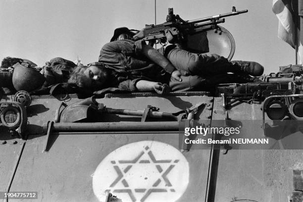 Troupe de l'armée israélienne au sud du Liban le 15 février 1984.