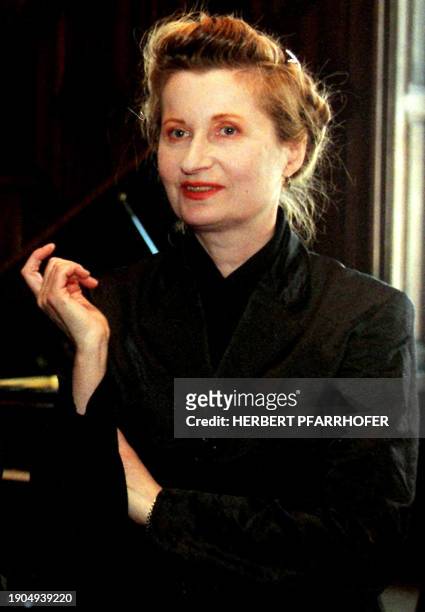 Austrian writer Elfriede Jelinek is pictured in 1997 in Vienna. One of the Austria's most controversial writers and poets, Elfriede Jelinek, became...