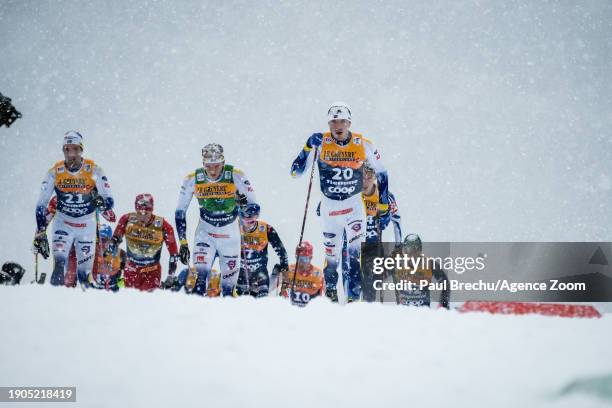 General View during the FIS Cross Country World Cup Men's and Women's 15 km Classic Mass Start on January 6, 2024 in Val Di Fiemme, Italy.