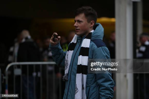 YouTuber Adam Pearson is attending the FA Cup Third Round match between Sunderland and Newcastle United at the Stadium of Light in Sunderland,...