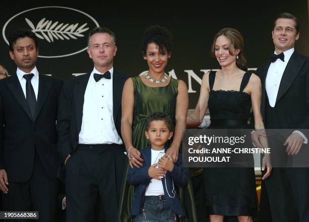 Indian actor Irrfan Khan, British director Michael Winterbottom, French journalist and writer Mariane Pearl and her son Adam, US actress Angelina...