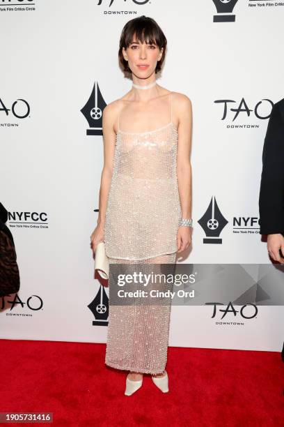 Rebecca Hall attends the 2024 New York Film Critics Circle Awards at TAO Downtown on January 03, 2024 in New York City.