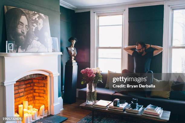 Fashion designer Johan Lindeberg is photographed for New York Times on January 19, 2016 in Brooklyn, New York. PUBLISHED IMAGE.