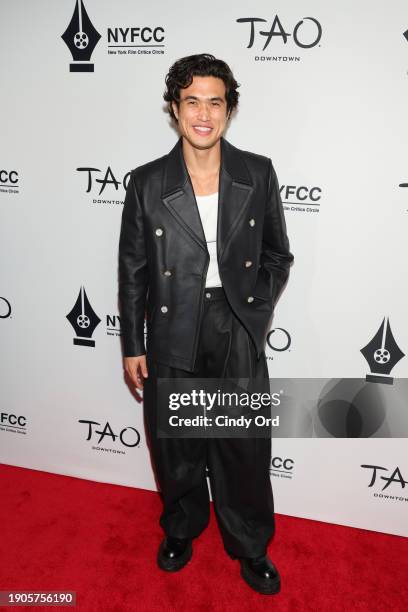 Charles Melton attends the 2024 New York Film Critics Circle Awards at TAO Downtown on January 03, 2024 in New York City.