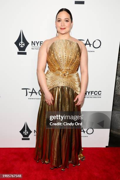 Lily Gladstone attends the 2024 New York Film Critics Circle Awards at TAO Downtown on January 03, 2024 in New York City.