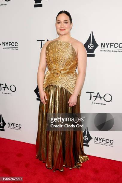 Lily Gladstone attends the 2024 New York Film Critics Circle Awards at TAO Downtown on January 03, 2024 in New York City.