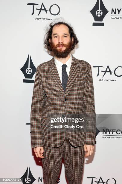 Josh Safdie attends the 2024 New York Film Critics Circle Awards at TAO Downtown on January 03, 2024 in New York City.