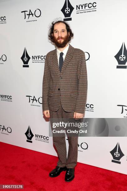 Josh Safdie attends the 2024 New York Film Critics Circle Awards at TAO Downtown on January 03, 2024 in New York City.