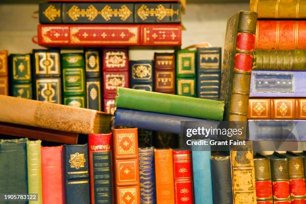 a stack of books - used stock pictures, royalty-free photos & images