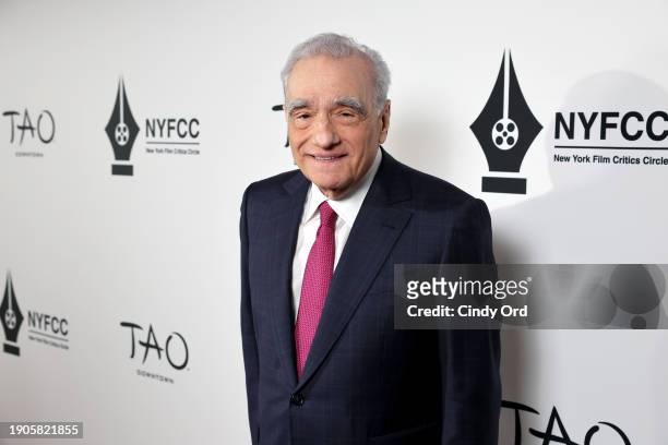 Martin Scorsese attends the 2024 New York Film Critics Circle Awards at TAO Downtown on January 03, 2024 in New York City.
