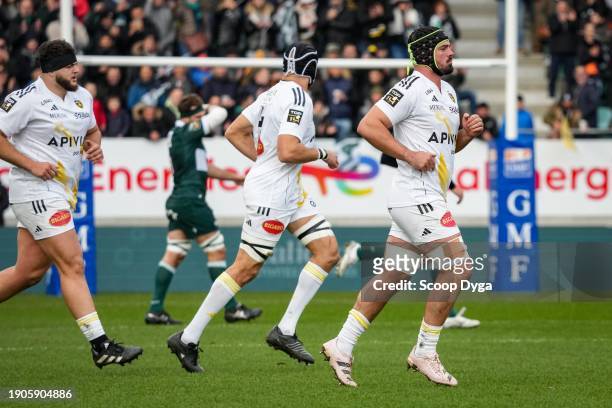Gregory ALLDRITT of La Rochelle during the Top 14 match between Section Paloise and Stade Rochelais at Stade du Hameau on January 6, 2024 in Pau,...