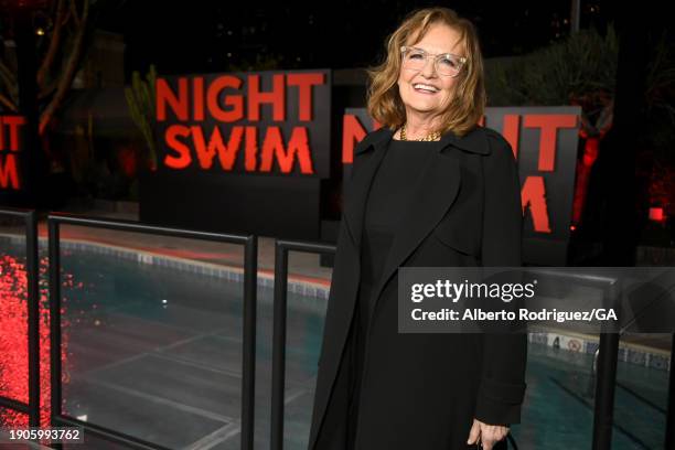 Nancy Lenehan attends the Los Angeles premiere of Universal Pictures' "Night Swim" at Hotel Figueroa on January 03, 2024 in Los Angeles, California.