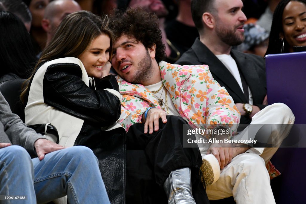Celebrities At The Los Angeles Lakers Game