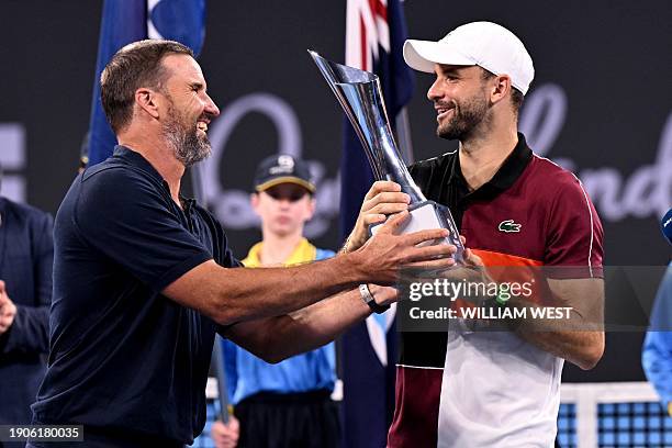 Pat Rafter Trophy L R Pat Rafter Photos and Premium High Res Pictures - Getty Images