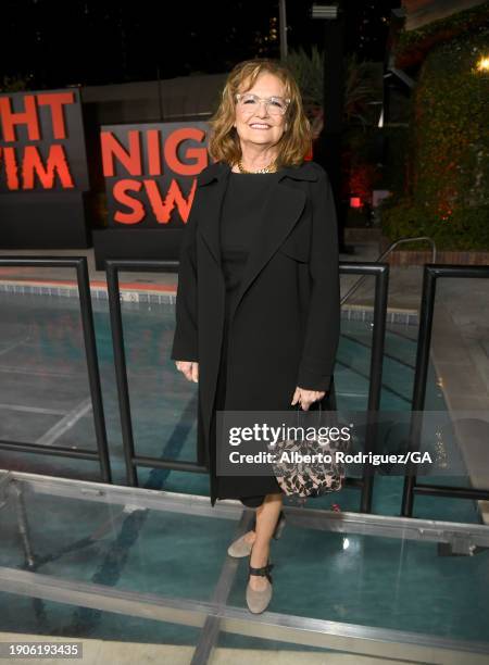 Nancy Lenehan attends the Los Angeles premiere of Universal Pictures' "Night Swim" at Hotel Figueroa on January 03, 2024 in Los Angeles, California.