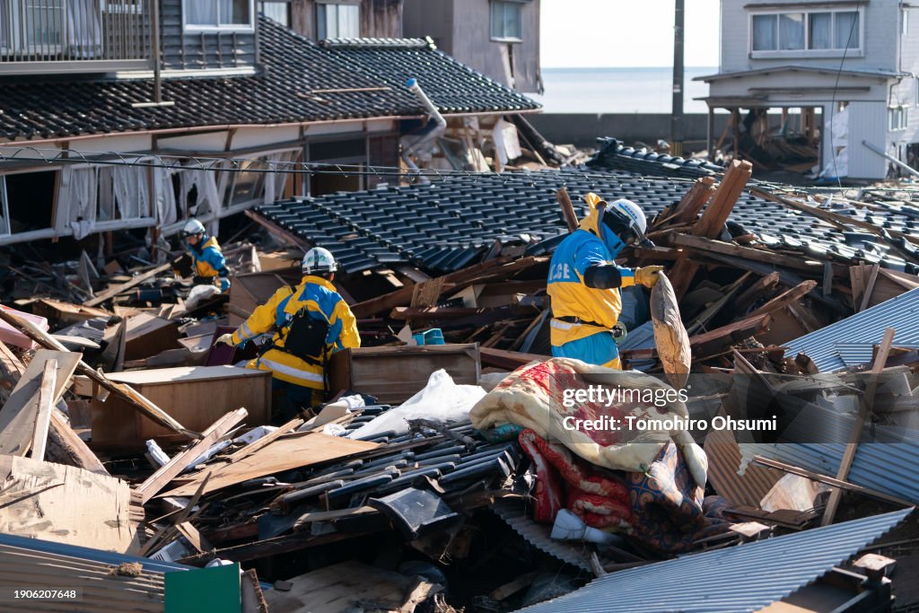 New Years Day Earthquake And Tsunami Hits Japan