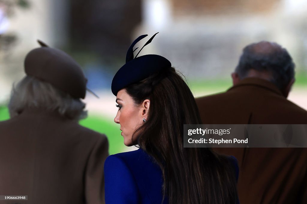 The British Royal Family Attend The Christmas Morning Service