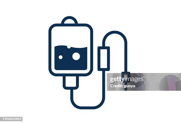 symbol der infusionsflasche. - chemotherapie stock-grafiken, -clipart, -cartoons und -symbole