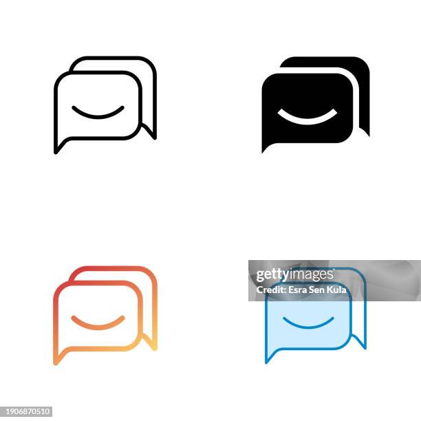 customer satisfaction universal icon design in four style with editable stroke. line, solid, flat line and color gradient line. suitable for web page, mobile app, ui, ux and gui design. - client satisfaction guarantee stock illustrations