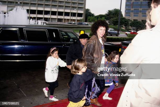 Married couple, actors Danny DeVito and Rhea Perlman, with their children attend an event at the Cinerama Dome in Los Angeles, California, US, 31st...