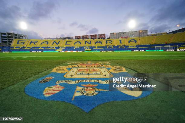 General view inside the stadium prior to the LaLiga EA Sports match between UD Las Palmas and FC Barcelona at Estadio Gran Canaria on January 04,...