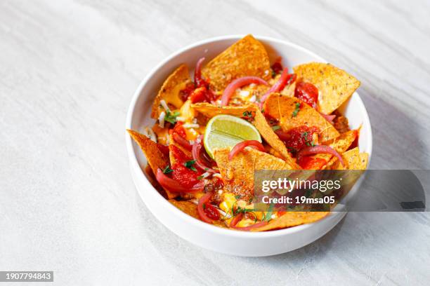 nachos menu photo - nacho chip stock pictures, royalty-free photos & images
