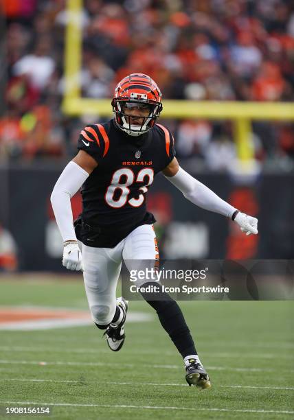 Cincinnati Bengals wide receiver Tyler Boyd in a game between the Cleveland Browns and the Cincinnati Bengals at Paycor Stadium on Sunday, January....