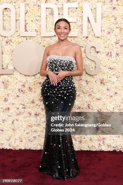 Jeannie Mai Jenkins at the 81st Golden Globe Awards held at the Beverly Hilton Hotel on January 7, 2024 in Beverly Hills, California.