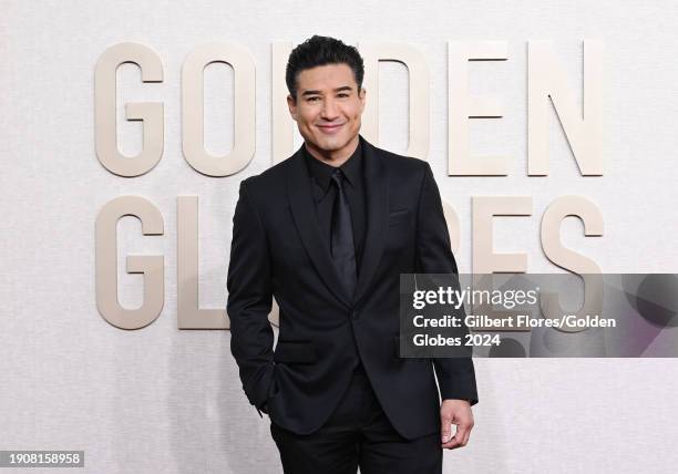 Mario Lopez at the 81st Golden Globe Awards held at the Beverly Hilton Hotel on January 7, 2024 in Beverly Hills, California.