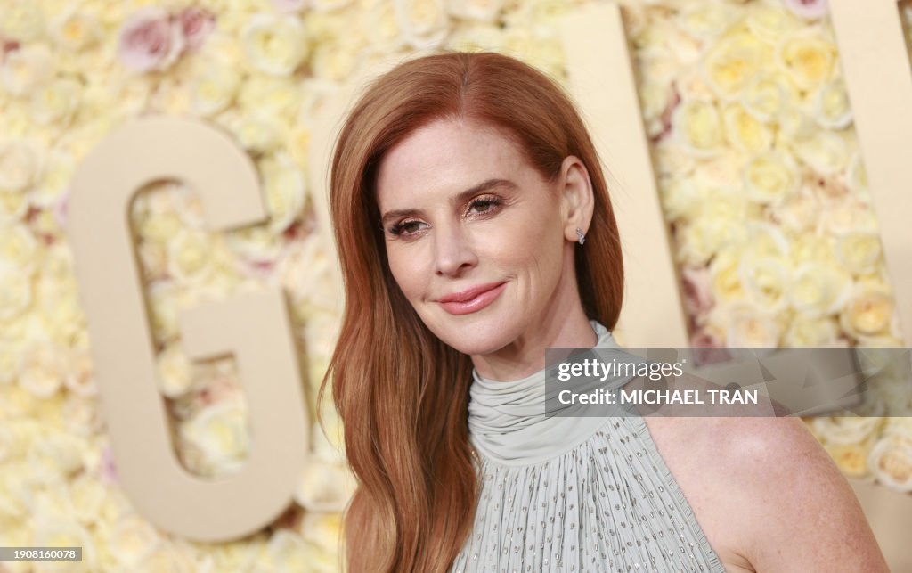 Sarah Rafferty Getty Images US actress Sarah Rafferty arrives for the 81st annual Golden Globe ...