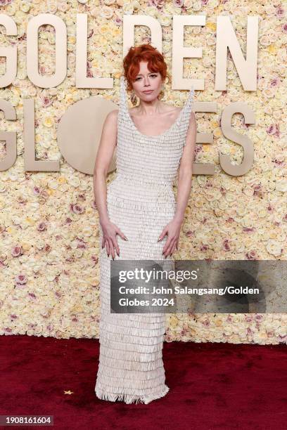 Natasha Lyonne at the 81st Golden Globe Awards held at the Beverly Hilton Hotel on January 7, 2024 in Beverly Hills, California.