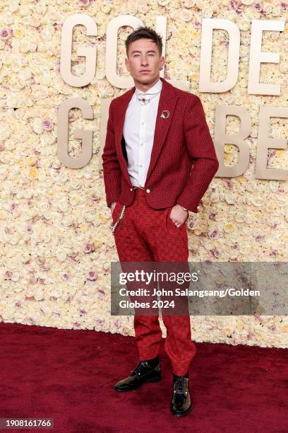 Barry Keoghan at the 81st Golden Globe Awards held at the Beverly Hilton Hotel on January 7, 2024 in Beverly Hills, California.