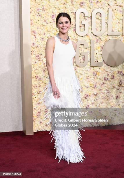 Keri Russell at the 81st Golden Globe Awards held at the Beverly Hilton Hotel on January 7, 2024 in Beverly Hills, California.