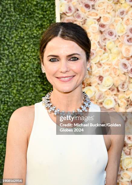 Keri Russell at the 81st Golden Globe Awards held at the Beverly Hilton Hotel on January 7, 2024 in Beverly Hills, California.