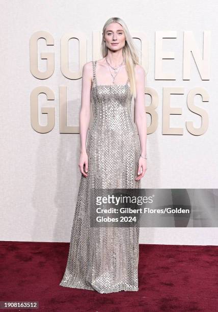 Elizabeth Debicki at the 81st Golden Globe Awards held at the Beverly Hilton Hotel on January 7, 2024 in Beverly Hills, California.