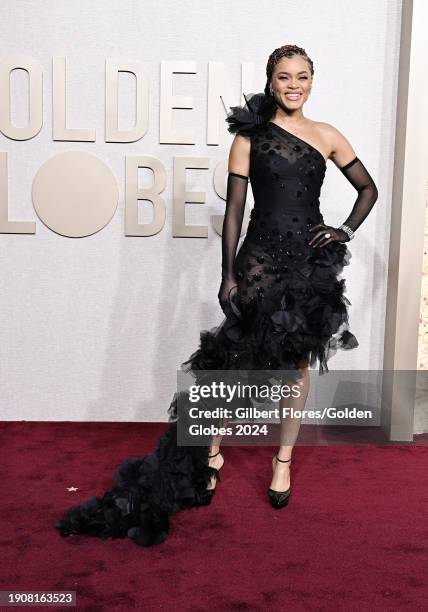 Andra Day at the 81st Golden Globe Awards held at the Beverly Hilton Hotel on January 7, 2024 in Beverly Hills, California.