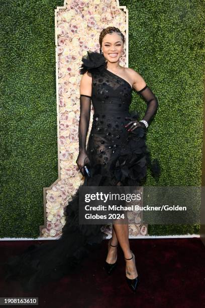 Andra Day at the 81st Golden Globe Awards held at the Beverly Hilton Hotel on January 7, 2024 in Beverly Hills, California.