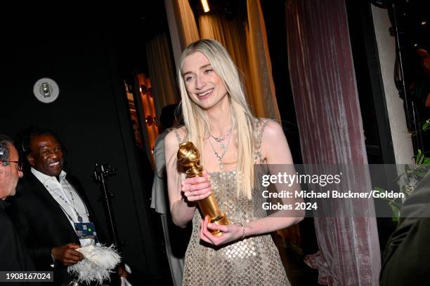 Elizabeth Debicki at the 81st Golden Globe Awards held at the Beverly Hilton Hotel on January 7, 2024 in Beverly Hills, California.