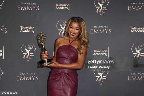 Keke Palmer at the 75th Creative Arts Emmy Awards held at the Peacock Theater at L.A. Live on January 7, 2023 in Los Angeles, California.