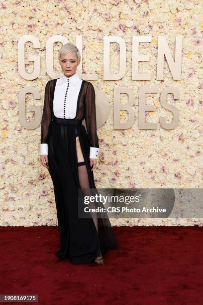 Pom Klementieff at the 81st Golden Globe Awards held at the Beverly Hilton in Beverly Hills, California on Sunday, January 7, 2024.