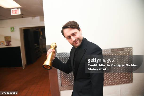 Kieran Culkin at the 81st Golden Globe Awards held at the Beverly Hilton Hotel on January 7, 2024 in Beverly Hills, California.