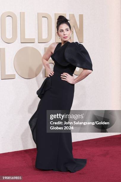 Sarah Silverman at the 81st Golden Globe Awards held at the Beverly Hilton Hotel on January 7, 2024 in Beverly Hills, California.