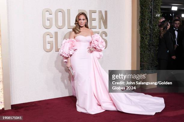 Jennifer Lopez at the 81st Golden Globe Awards held at the Beverly Hilton Hotel on January 7, 2024 in Beverly Hills, California.