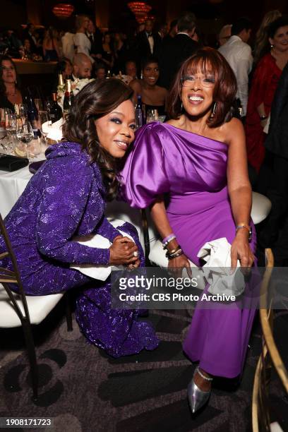 Oprah Winfrey and Gayle King at the 81st Annual Golden Globe Awards, airing live from the Beverly Hilton in Beverly Hills, California on Sunday,...