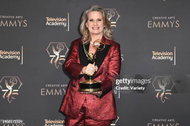 Liz Patrick at the 75th Creative Arts Emmy Awards held at the Peacock Theater at L.A. Live on January 7, 2023 in Los Angeles, California.