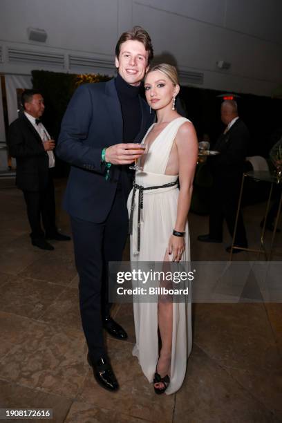 Anna Sitar and guest at the 2024 Billboard Golden Globes After Party held at the Beverly Hilton Hotel on January 7, 2024 in Beverly Hills, California.