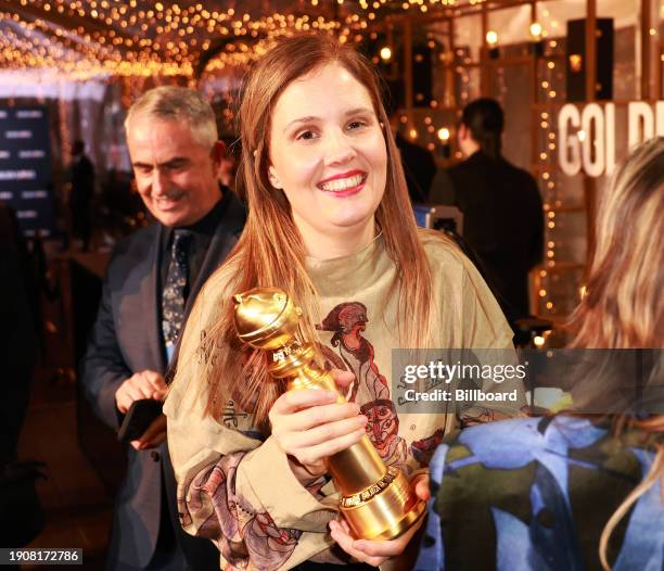 Justine Triet at the 2024 Billboard Golden Globes After Party held at the Beverly Hilton Hotel on January 7, 2024 in Beverly Hills, California.